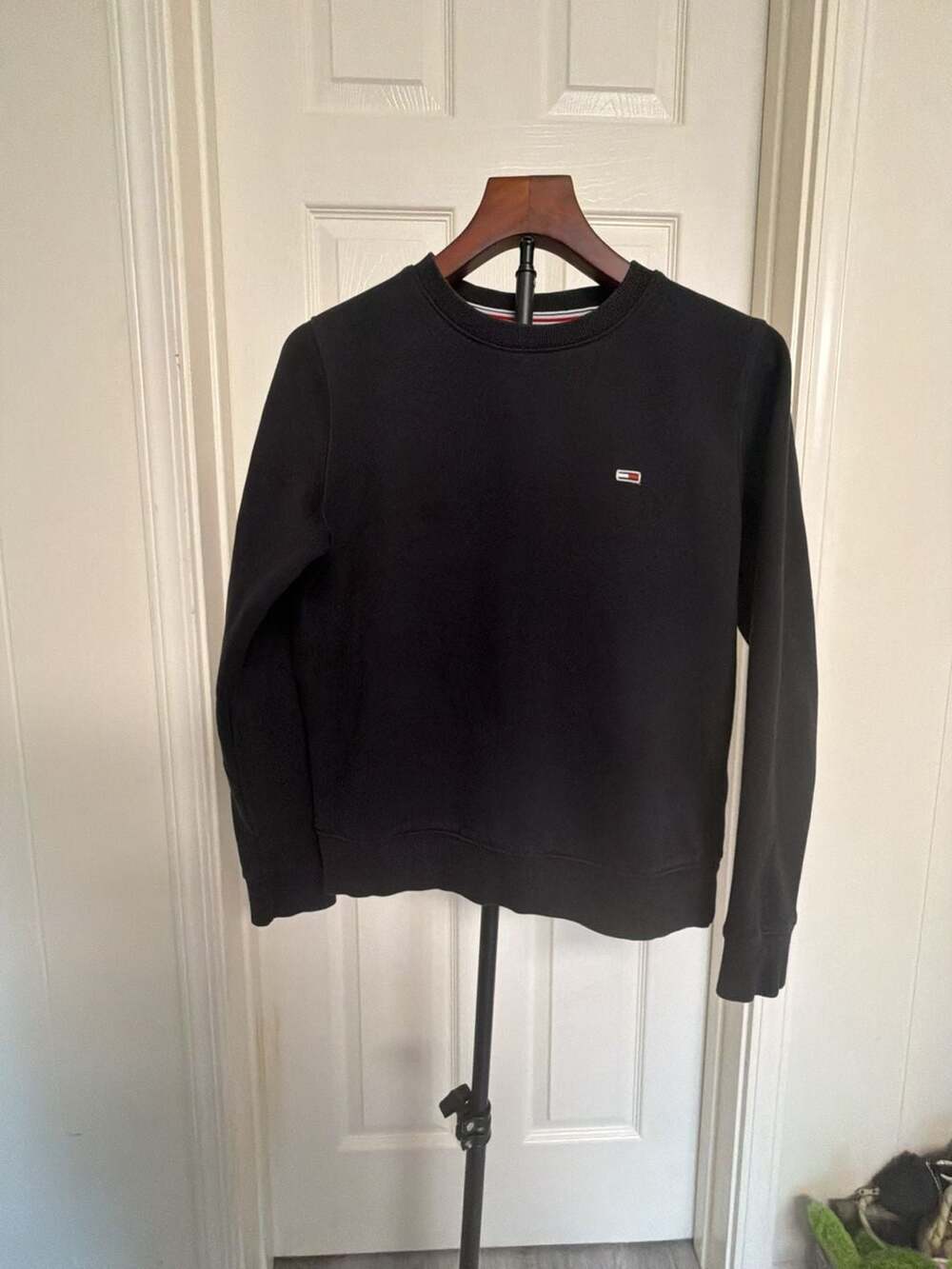 Tommy Jeans Black Crewneck Sweatshirt Size S